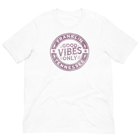 Men's "Good Vibes Only" Franklin Tee